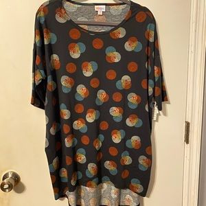 nwt lularoe polka dot irma tunic